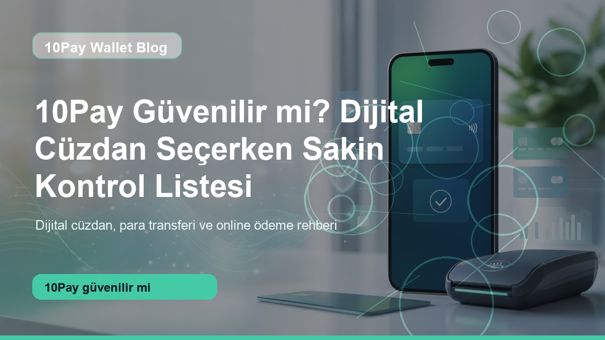 10Pay güvenilir mi sorusu için dijital cüzdan güvenlik kontrol görseli