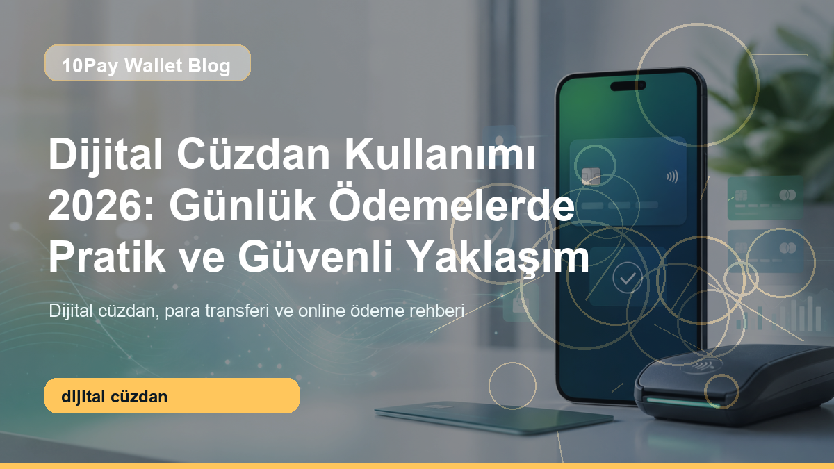 Dijital cüzdan kullanımı 2026 rehberi için 10Pay Wallet kapak görseli
