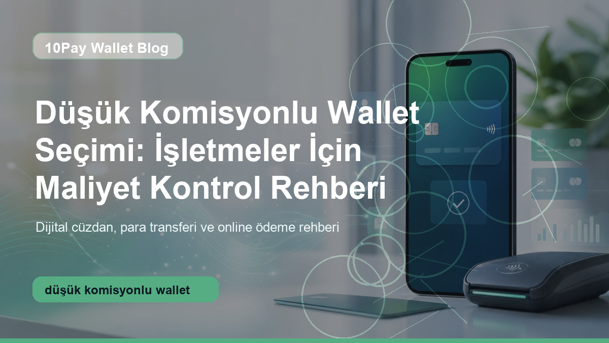 Düşük komisyonlu wallet seçimi için işletme ödeme maliyeti kapak görseli