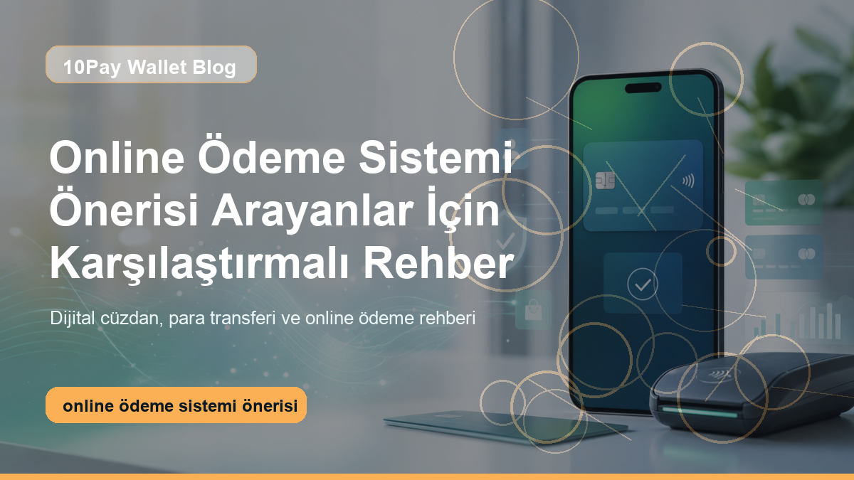 Online ödeme sistemi önerisi için sanal POS ve dijital cüzdan görseli