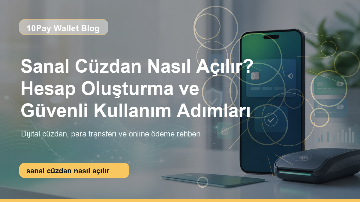 Sanal cüzdan nasıl açılır rehberi için hesap oluşturma kapak görseli